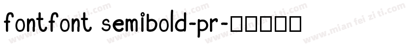 fontfont semibold-pr字体转换